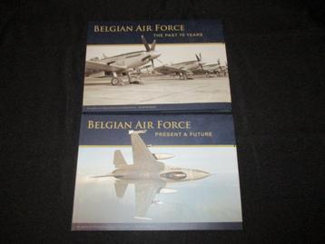 H-693,2 X BOEKEN 70 JAAR BELGIAN AIR FORCE,THE PAST 70 YEARS beschikbaar voor biedingen