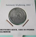 Duitsland, aluminium,. 50 pfennig 1922, Postzegels en Munten, Munten | Europa | Niet-Euromunten, Duitsland, Ophalen of Verzenden