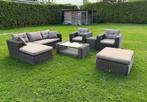 Tuinset (eventueel bezorgen mogelijk), Tuin en Terras, Ophalen of Verzenden, Zo goed als nieuw, Wicker, 2 zitplaatsen