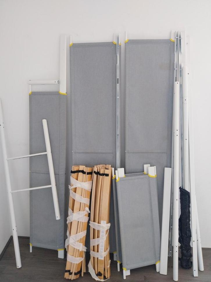 Ikea VITVAL Stapelbed 90x200, Huis en Inrichting, Slaapkamer | Stapelbedden en Hoogslapers, Zo goed als nieuw, Stapelbed, 90 cm