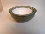 3 schalen groen emaille met gouden bies, Antiek en Kunst, Antiek | Emaille, Ophalen