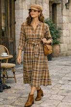 Jurk Sézane (40), Maat 38/40 (M), Bruin, Nieuw, Ophalen of Verzenden