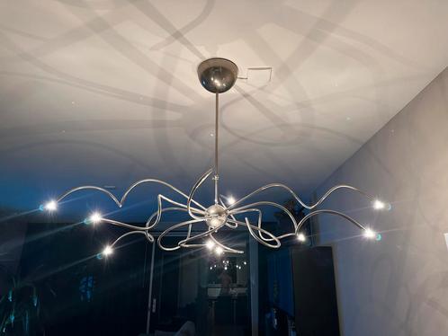 Design Kroonluchter / Hanglamp - Handgemaakt, Huis en Inrichting, Lampen | Hanglampen, Zo goed als nieuw, 75 cm of meer, Metaal