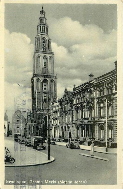 (386-104-019) Groningen Groote Markt, Verzamelen, Ansichtkaarten | Nederland, Groningen, Verzenden
