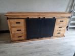 Mango houten meubelset, Huis en Inrichting, Kasten | Dressoirs, Ophalen of Verzenden, Zo goed als nieuw, 25 tot 50 cm, 200 cm of meer