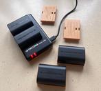 1700 mAh Jupio foto batterijen + Patona lader - als nieuw, Ophalen of Verzenden, Zo goed als nieuw