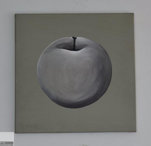 Botanische schilderijen appel en peer, gesigneerd, Antiek en Kunst, Kunst | Schilderijen | Modern, Ophalen of Verzenden