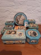 9 Zeeuwse roombabbelaarsblikken + 1 Zeeuws koekjesblik, Ophalen of Verzenden, Gebruikt, Overige