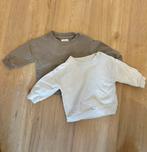 2 x basic Zeeman sweater • trui • khaki creme • maat 62 baby, Ophalen of Verzenden, Zo goed als nieuw, Jongetje of Meisje, Truitje of Vestje