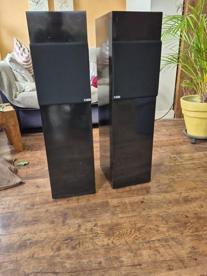 JK Acoustics Optima 3 -  set luidsprekers, Audio, Tv en Foto, Luidsprekers, Gebruikt, Front, Rear of Stereo speakers, 60 tot 120 watt