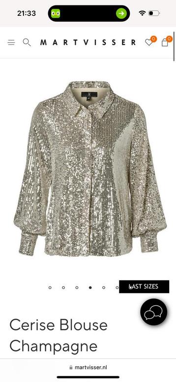 Mart Visser - Cerise Blouse Champagne kleur maat 46 beschikbaar voor biedingen