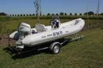 Brig Falcon 500L rib rubberboot + 50 pk Honda motor, trailer, Watersport en Boten, Rubberboten, Gebruikt, Benzine, Minder dan 70 pk