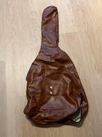 Bruine Leren Gitaarhoes, Muziek en Instrumenten, Behuizingen en Koffers, Ophalen of Verzenden, Gebruikt, Akoestische gitaar