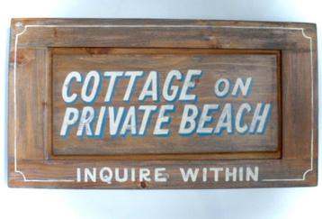 Houten paneel/bord/brocante/Ibiza/Seaside/Beach/cottage core beschikbaar voor biedingen