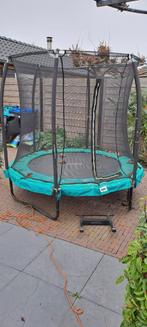 Salta trampoline. rond met veiligheidsnet, Ophalen, Gebruikt