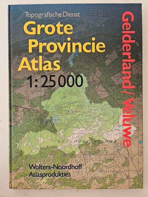 Grote Provincie Atlas Gelderland/Veluwe, Boeken, Atlassen en Landkaarten, Zo goed als nieuw, Landkaart, Nederland, 1800 tot 2000