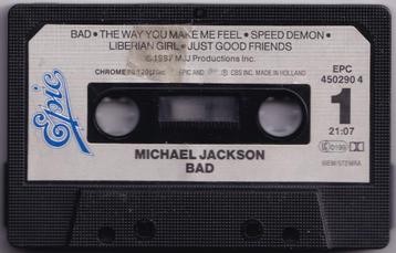 Cassettebandje Michael Jackson – Bad beschikbaar voor biedingen