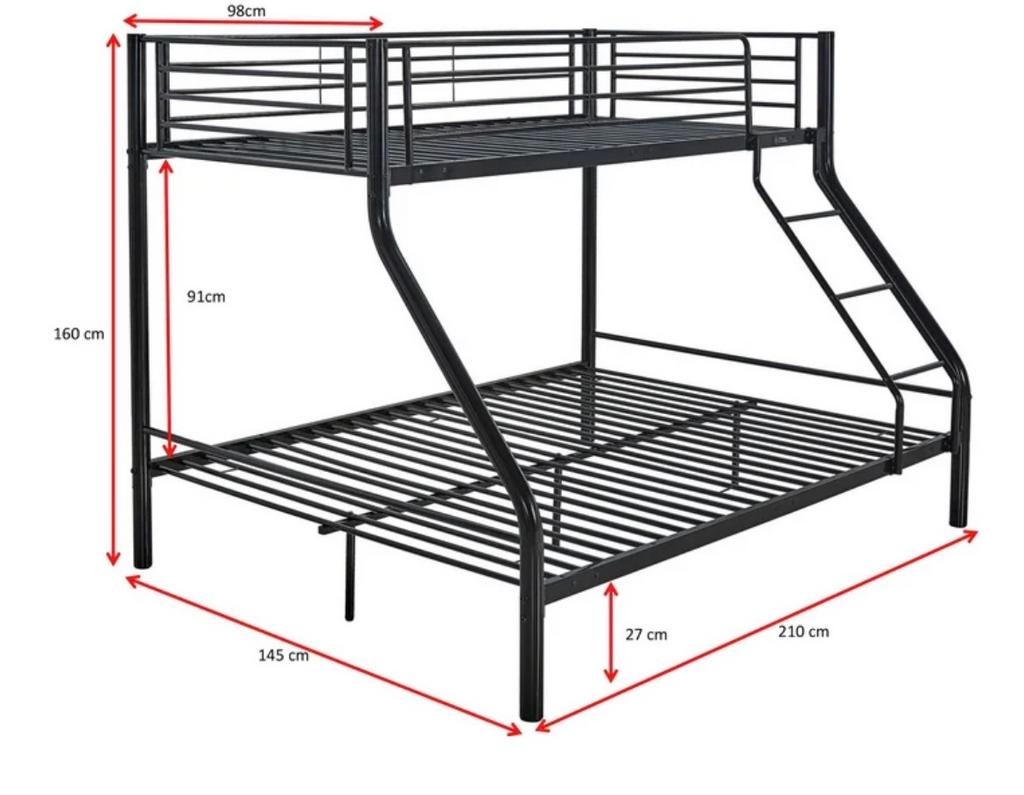 Tweepersoons Stapelbed - Ruimtebesparend en Comfortabel, Huis en Inrichting, Slaapkamer | Stapelbedden en Hoogslapers, Ophalen