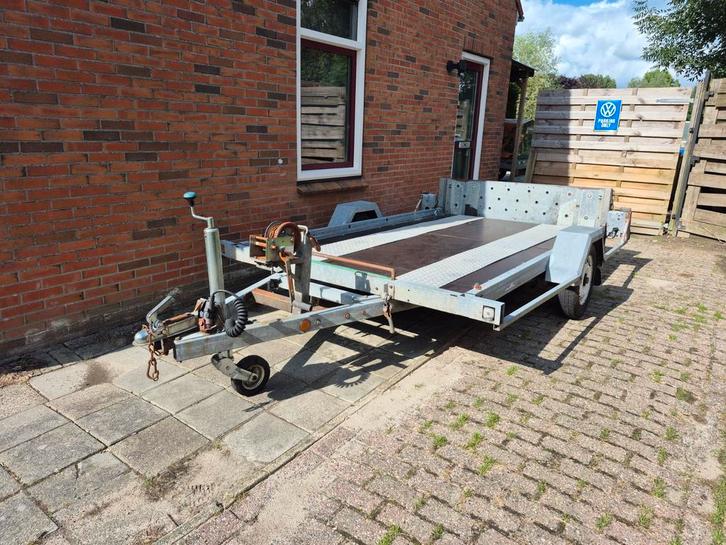 Machinetransporter / Plateauwagen, Auto diversen, Aanhangers en Bagagewagens, Gebruikt, Ophalen of Verzenden