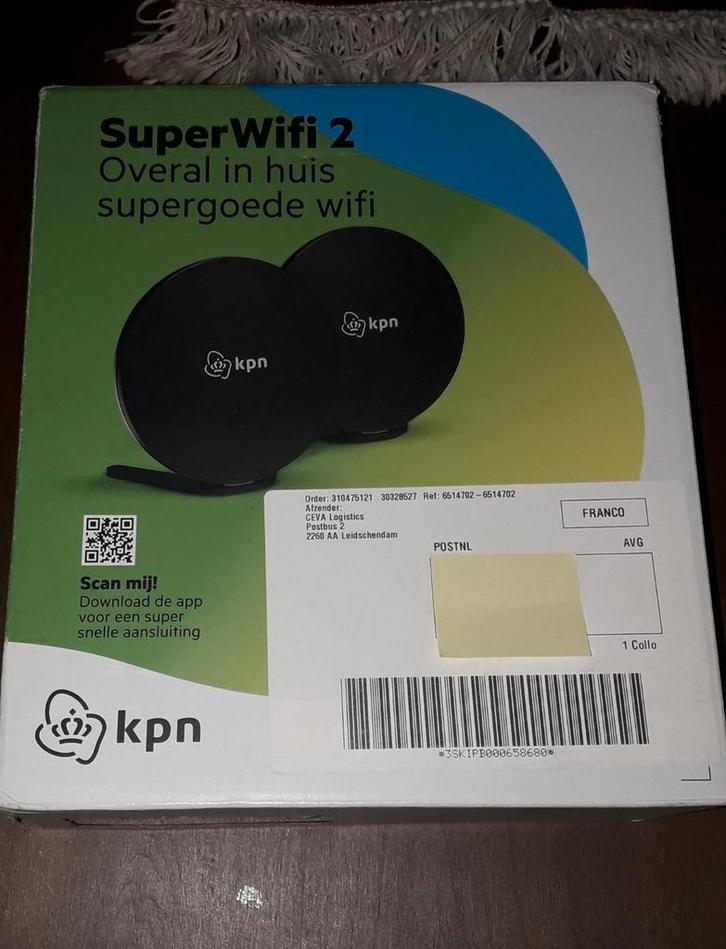 Super wifi 2 Duo kpn NIEUW internet repeater versterker, Computers en Software, WiFi-versterkers, Zo goed als nieuw, Ophalen of Verzenden