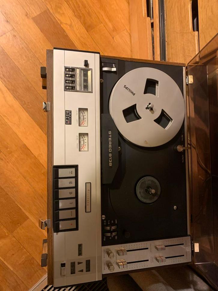Aristona/Philips Stereo 9138 Bandrecorder - Goede Staat!, Audio, Tv en Foto, Bandrecorders, Bandrecorder, Met stofkap, Ophalen of Verzenden