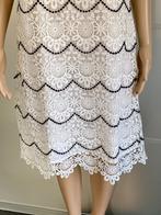 J393 Steps maat 42=L jurk jurkje wit/zwart kant, Kleding | Dames, Jurken, Wit, Maat 42/44 (L), Ophalen of Verzenden, Zo goed als nieuw