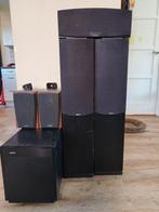 Complete 5.1 surround set Jamo, Audio, Tv en Foto, Luidsprekers, Ophalen, Gebruikt, Complete surroundset, 120 watt of meer
