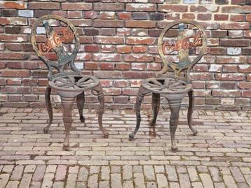 oldschool vintage coca cola stoelen, uniek! beschikbaar voor biedingen