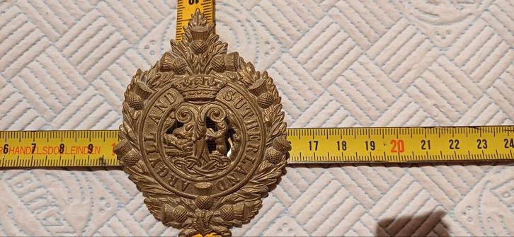 Wo2  Engelse cap badge Argyll Sutherland, Verzamelen, Militaria | Tweede Wereldoorlog, Embleem of Badge, Engeland, Ophalen of Verzenden