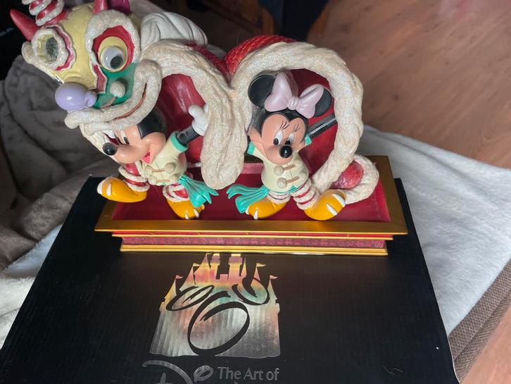 Disney Mickey & Minnie Leeuwendans Beeldje, Verzamelen, Diddl, Zo goed als nieuw, Beeldje of Figuurtje, Verschillende figuren