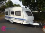 Hobby De luxe 450 UB Vast Bed en Rondzit+Mover, Caravans en Kamperen, Hobby, Bedrijf, 750 - 1000 kg, 6 tot 7 meter