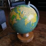 Vintage wereldbol van glas, Huis en Inrichting, Woonaccessoires | Wereldbollen, Ophalen of Verzenden, Gebruikt