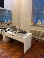 Ikea Malm Bureau Wit + Ladekast, Ophalen of Verzenden, Gebruikt, Bureau