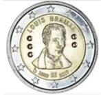 Belgie - 2 euro 2009 - Louis Braille, Verzenden, België, 2 euro, Losse munt