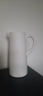 Witte Kan van Aardewerk, Huis en Inrichting, Ophalen, 50 tot 75 cm, Wit, Aardewerk of Porselein