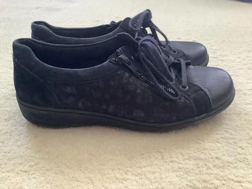 Prachtige blauwe leer schoenen van Solidus, 5,5(38 2/3)., Kleding | Dames, Schoenen, Zo goed als nieuw, Sneakers of Gympen, Blauw