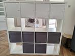 KALLAX kast wit 16 vakken incl inzetkastjes en bakken, Huis en Inrichting, Kasten | Boekenkasten, 25 tot 50 cm, 100 tot 150 cm