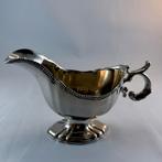 Antieke Engelse verzilverde sauskom Edwardiaanse 1910–1930, Antiek en Kunst, Ophalen of Verzenden, Zilver