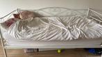 Meisjes bed, 90 cm, Eenpersoons, Metaal, Wit