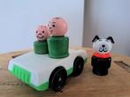 Vintage Fisher Price Little People auto + houten poppetjes, Kinderen en Baby's, Speelgoed | Fisher-Price, Ophalen of Verzenden