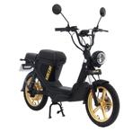 Gilera zwart/goud electrische brommer, Fietsen en Brommers, Ophalen, Maximaal 45 km/u, Nieuw, 1 versnellingen