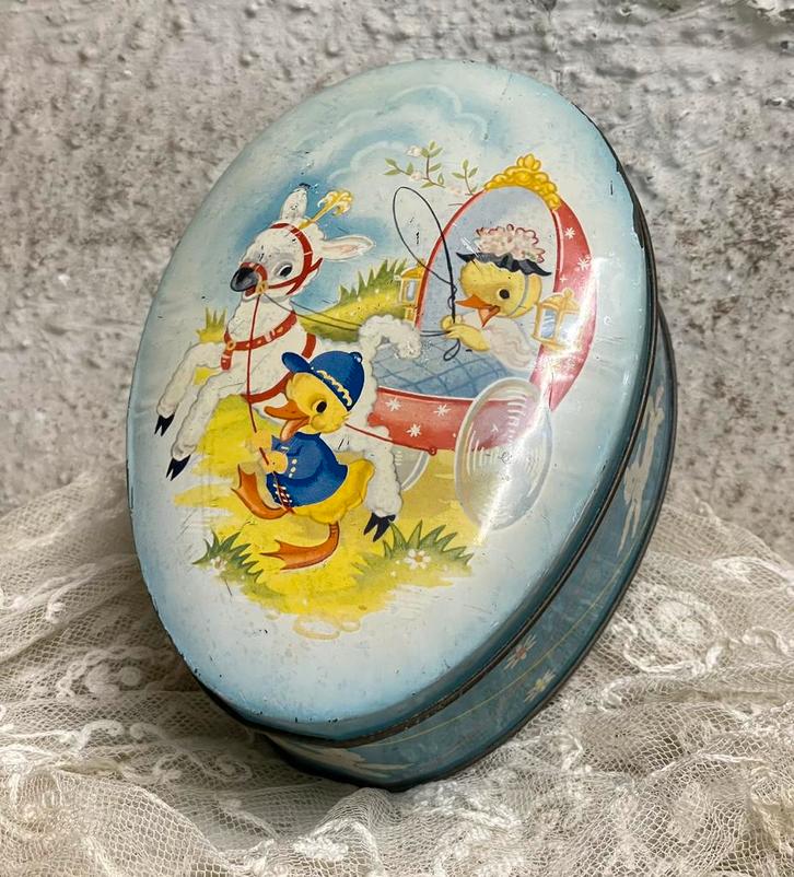 Brocante oud Cote d’ or blikje pasen, Antiek en Kunst, Curiosa en Brocante, Ophalen of Verzenden