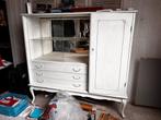 Antiek (brocante?) kastje met spiegel en, Ophalen