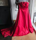 Rode strapless trouwjurk maat 10 (38/40), Trouwjurk, Maggie Sottero, Ophalen of Verzenden, Gedragen