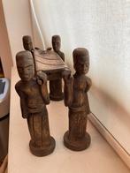 Afrikaanse Begrafenisstoet Houtsnijwerk Beeld Sculptuur Kuns, Antiek en Kunst, Ophalen of Verzenden