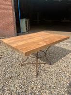 Tafel oud grenen wagonplanken, Tuin en Terras, Tuintafels, Ophalen, Zo goed als nieuw, Rechthoekig, Hout