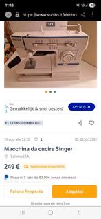 Naaimachine singer, Ophalen of Verzenden, Gebruikt, Naaimachine, Overige merken