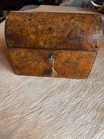 Antieke Victoriaanse Tea Caddy - Walnoot, Antiek en Kunst, Ophalen of Verzenden