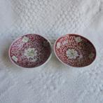 Twee kleine vintage Chinees Mun Shou kommetjes of bakjes, Antiek en Kunst, Antiek | Servies los, Ophalen of Verzenden