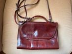 Bruine leren dames tas, Ophalen of Verzenden, Gebruikt, Bruin, Schoudertasje